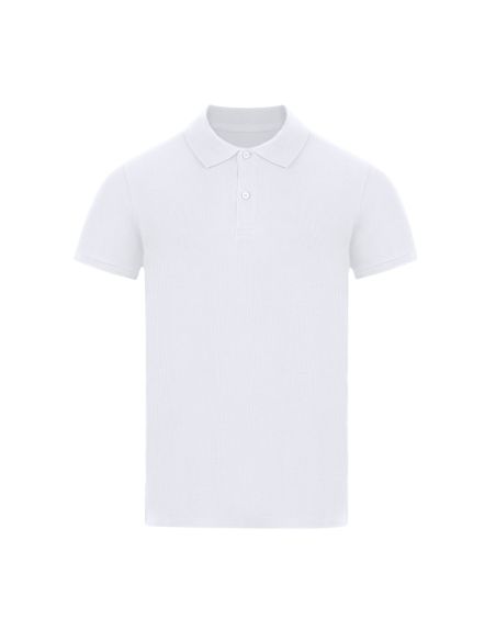 Polo de niño blanco de algodón piqué 180 g personalizado (Charles)