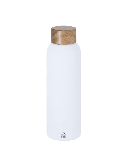 Bidón Cosmix de 700 ml en acero inox reciclado con tapón de acacia