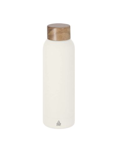 Bidón Cosmix de 700 ml en acero inox reciclado con tapón de acacia