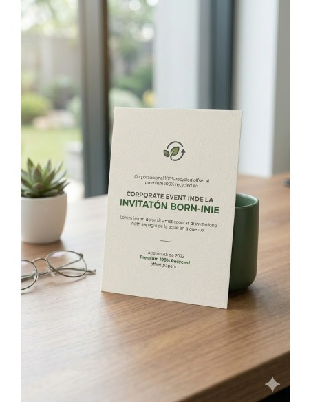 Impresión Urgente de Flyers, Postales y Tarjetones en Papel 100% Reciclado con entrega gratis