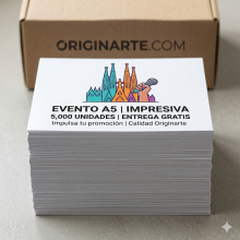 Oferta impresión Flyers A5 con entrega gratis