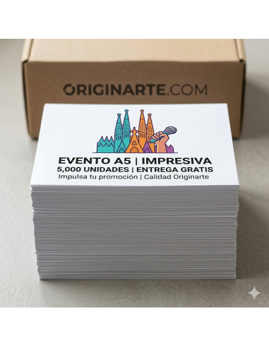 Oferta impresión Flyers A5 con entrega gratis