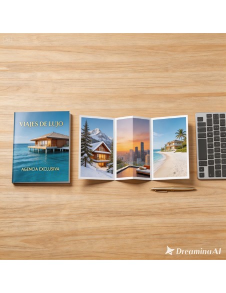 Imprimir folleto triptico plegado tamaño A4 cerrado