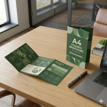 impresiín de folleto plegado A4