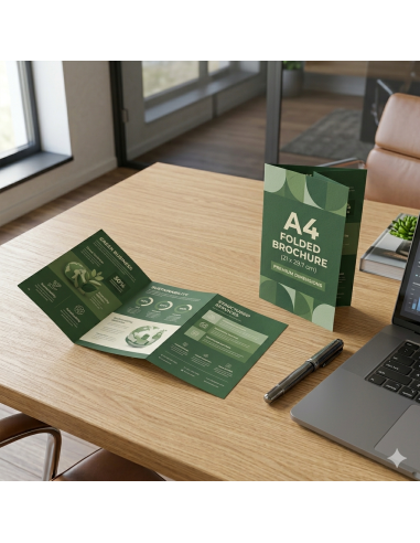 impresiín de folleto plegado A4