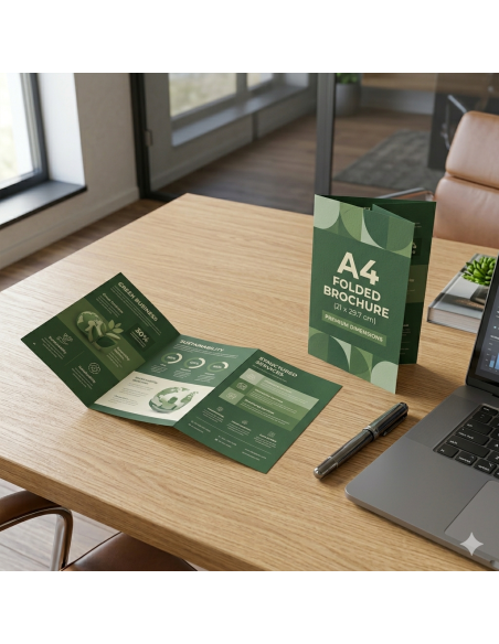 impresiín de folleto plegado A4