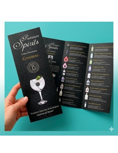 Imprimir Carta menú plastificada para Bar o Restaurante Tamaño A4 abierto con