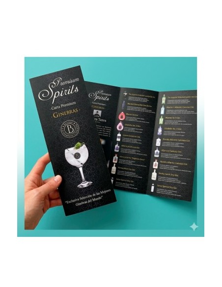 Imprimir Carta menú plastificada para Bar o Restaurante Tamaño A4 abierto con