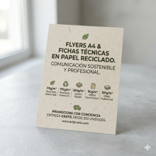 flyers-a4-diplomas-papel-reciclado-offset