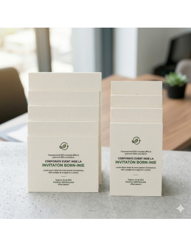 Flyer, ficha o postal A6 o A5 en papel ecológico reciclado