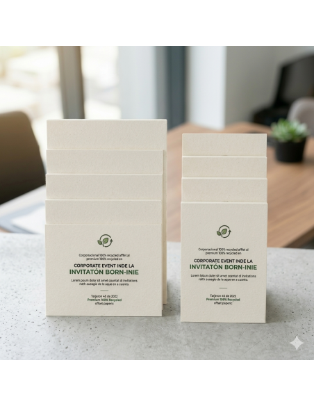 Flyer, ficha o postal A6 o A5 en papel ecológico reciclado