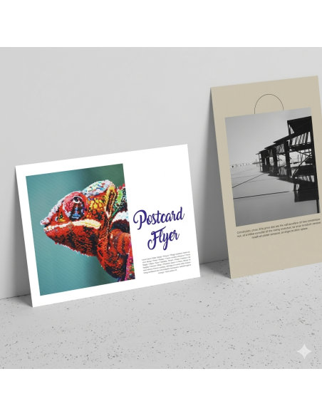 Tarjeta 10,5x7,4 cm. - Mini Flyer A7 a todo color