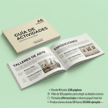 Revistas grapadas formato horizontal, A6 todo color con entrega gratis