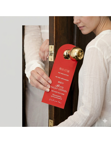 Imprimir Colgadores de Puerta (Pomming) para hotel - Envío Gratis