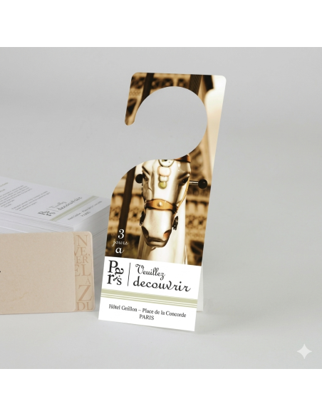 Imprimir Colgadores de Puerta (Pomming) para hotel - Envío Gratis