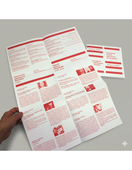 Folletos Desplegables Corporativos (Formato Cuadrado CD 12 x 12 cm)