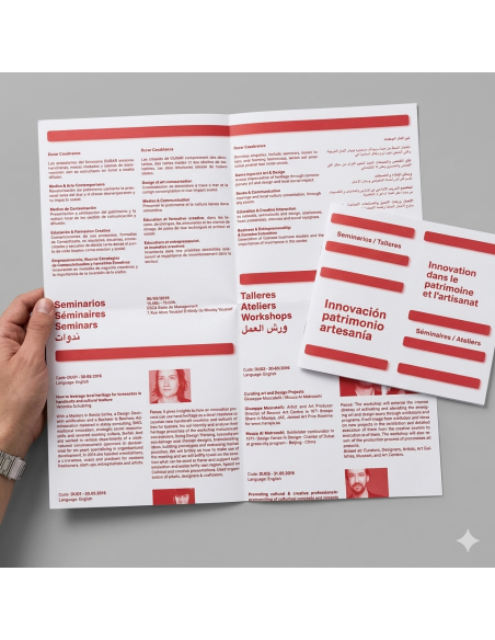 Folletos Desplegables Corporativos (Formato Cuadrado CD 12 x 12 cm)