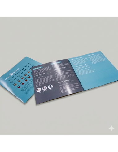Folletos Desplegables Corporativos (Formato Cuadrado 21x21 cm)