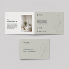 Folletos Desplegables Corporativos (Formato A5 Apaisado)