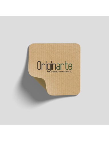Adhesivo en papel kraft