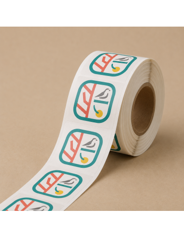 Etiquetas de Papel Estucado Reciclado FSC (Aplicación Automática)