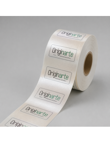 Etiquetas de Papel Perlado Gofrado (Aplicación Automática)