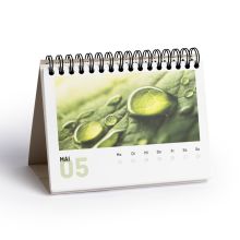 Calendario de mesa semanal A5 apaisado personalizado 2027