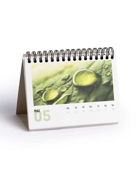 Calendarios de mesa semanales, A5, 54 hojas, colores 4/0, papel cuché de 170 g/m²