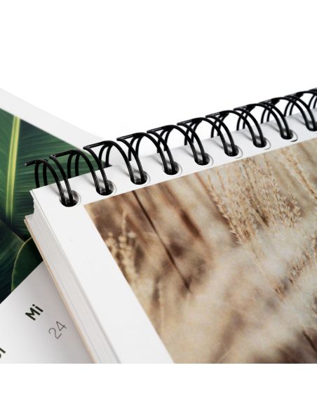 Calendarios de mesa semanales, A5, 54 hojas, colores 4/0, papel cuché de 170 g/m²