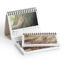 Calendario de mesa semanal A6 apaisado personalizado 2027