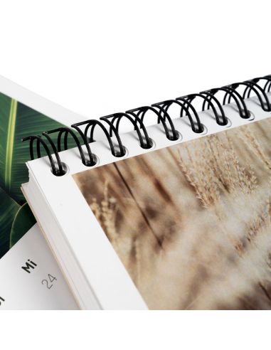 Calendarios de mesa semanales, A6, 54 hojas, colores 4/0, papel cuché de 170 g/m²