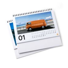 Calendarios mesa varias págs., A5, 13 hojas, colores 4/0, papel cuché de 170 g/m²