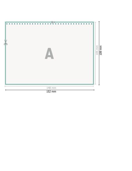 Calendarios mesa varias págs., A6, 13 hojas, colores 4/0, papel cuché de 170 g/m²