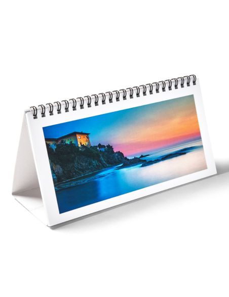Calendarios mesa varias págs., A3 medio 13 hojas, colores 4/0, papel cuché de 170 g/m²
