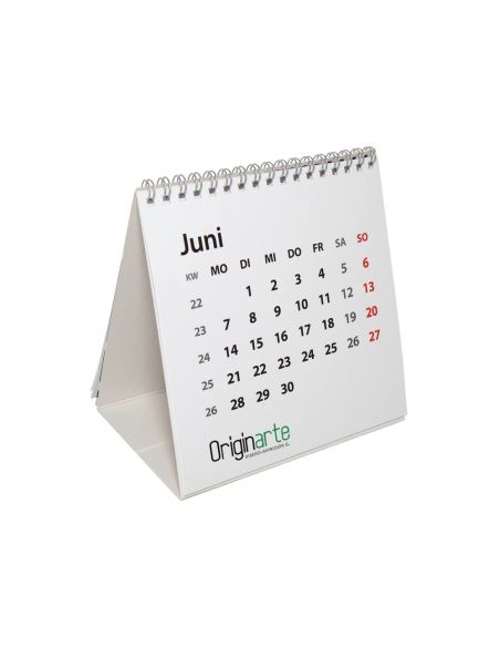 Calendarios mesa varias págs., A5-cuadrado 13 hojas, 4/0, papel cuché de 170 g/m²
