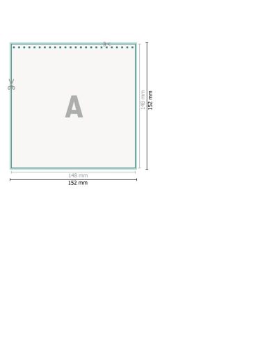 Calendarios mesa varias págs., A5-cuadrado 13 hojas, 4/0, papel cuché de 170 g/m²