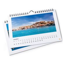 Calendarios de pared, 13 hojas, A6, encuadernación en espiral, papel cuché 170 g/m² , 4/0