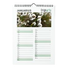 Calendarios de pared, 13 hojas, A3, encuadernación en espiral, papel cuché 170 g/m² , 4/4