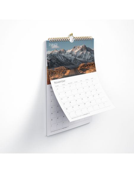 Calendarios de pared, 13 hojas, A4, encuadernación en espiral, papel cuché 170 g/m² , 4/4