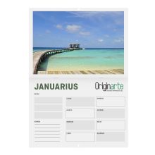 Calendarios revista sin cubierta, horizontal, A4, 28 páginas, 130 g/m² papel cuché