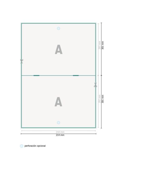 Calendarios revista sin cubierta, horizontal, A4, 28 páginas, 130 g/m² papel cuché