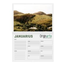 Calendarios revista sin cubierta, horizontal, A5, 28 páginas, 130 g/m² papel cuché