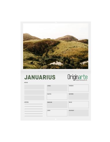 Calendarios revista sin cubierta, horizontal, A5, 28 páginas, 130 g/m² papel cuché