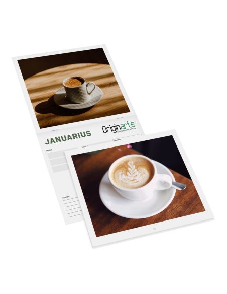 Calendarios revista con cubierta, cuadrado, A4-cuadrado, 24 páginas, 130 g/m² papel cuché