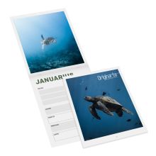 Calendarios revista con cubierta, formato vertical, A4, 24 páginas, 130 g/m² papel cuché