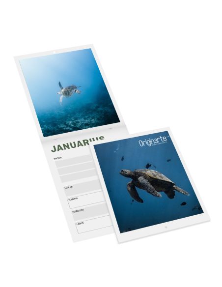 Calendarios revista con cubierta, formato vertical, A4, 24 páginas, 130 g/m² papel cuché