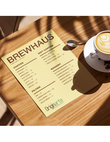 Cartas de platos sencillas, DIN-A5, 4/4-colored, papel cuché de 300 g/m²