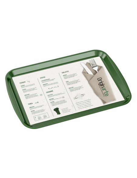 Manteles de papel para bandejas, A3, colores 4/0, papel cuché 130 g/m²