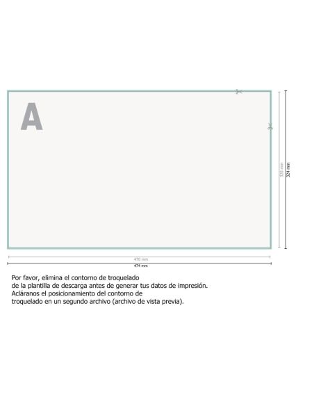 Manteles de papel para bandejas, Euronorm 47 x 32 cm, colores 4/0, papel cuché 130 g/m²