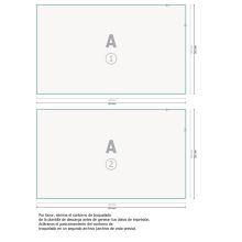 Manteles de papel para bandejas, A3, colores 4/4, papel cuché 130 g/m² 2